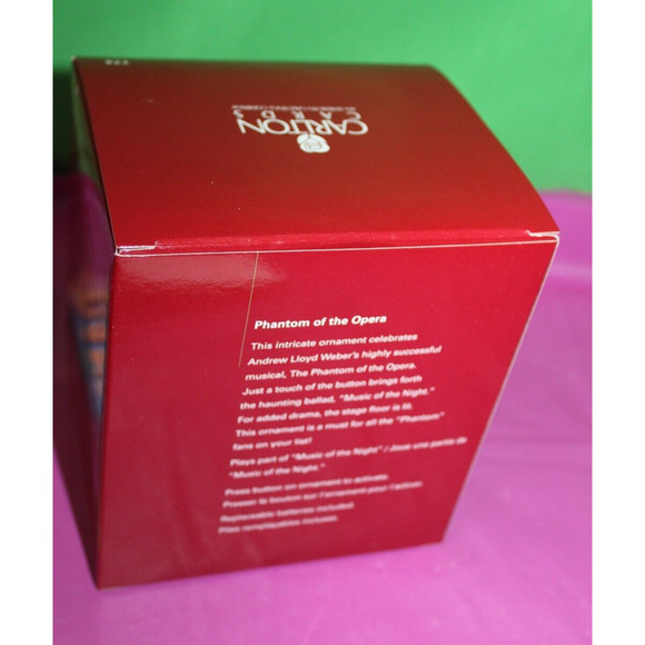 Carlton Heirloom The Phantom Of The Opera Dated 2006 #174 Christmas Ornament - Picture 4 of 5